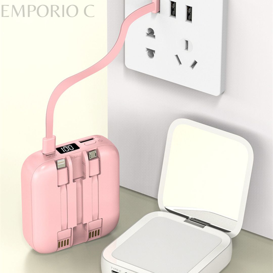 🪞👩POWER BANK CON ESPEJO📱