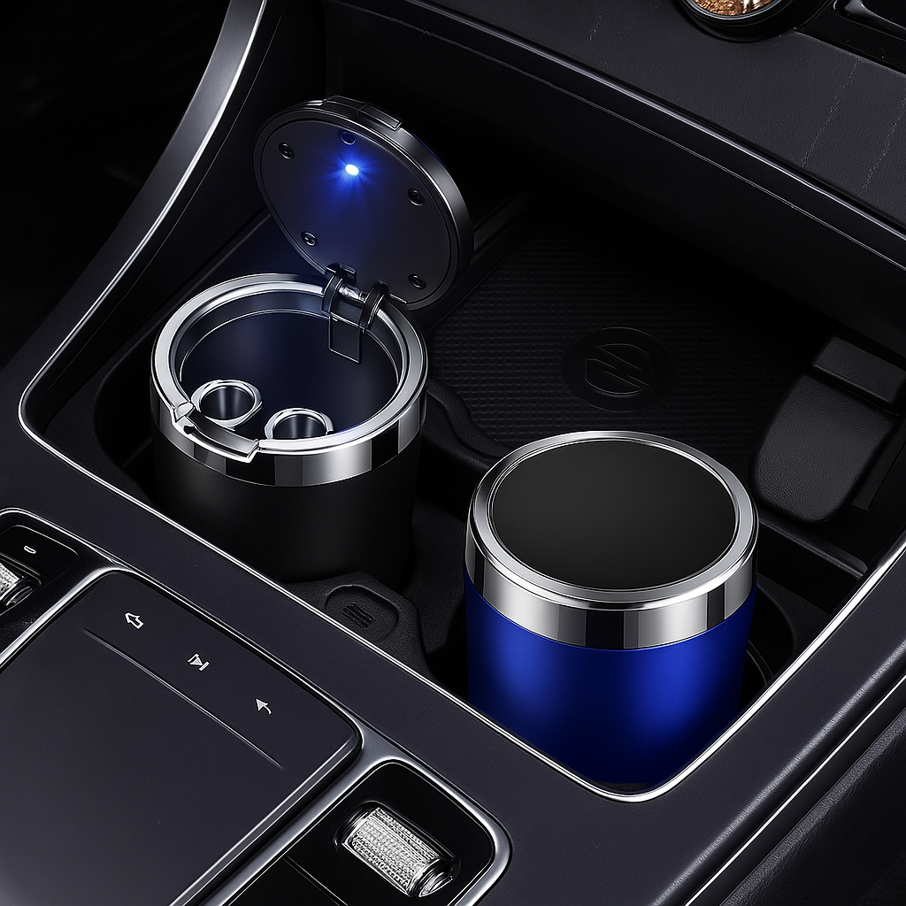 🚬CENICERO LED CAR ASH® (CON LUZ INTEGRADA Y DISEÑO ANTIHUMO PARA TU AUTO)🚗