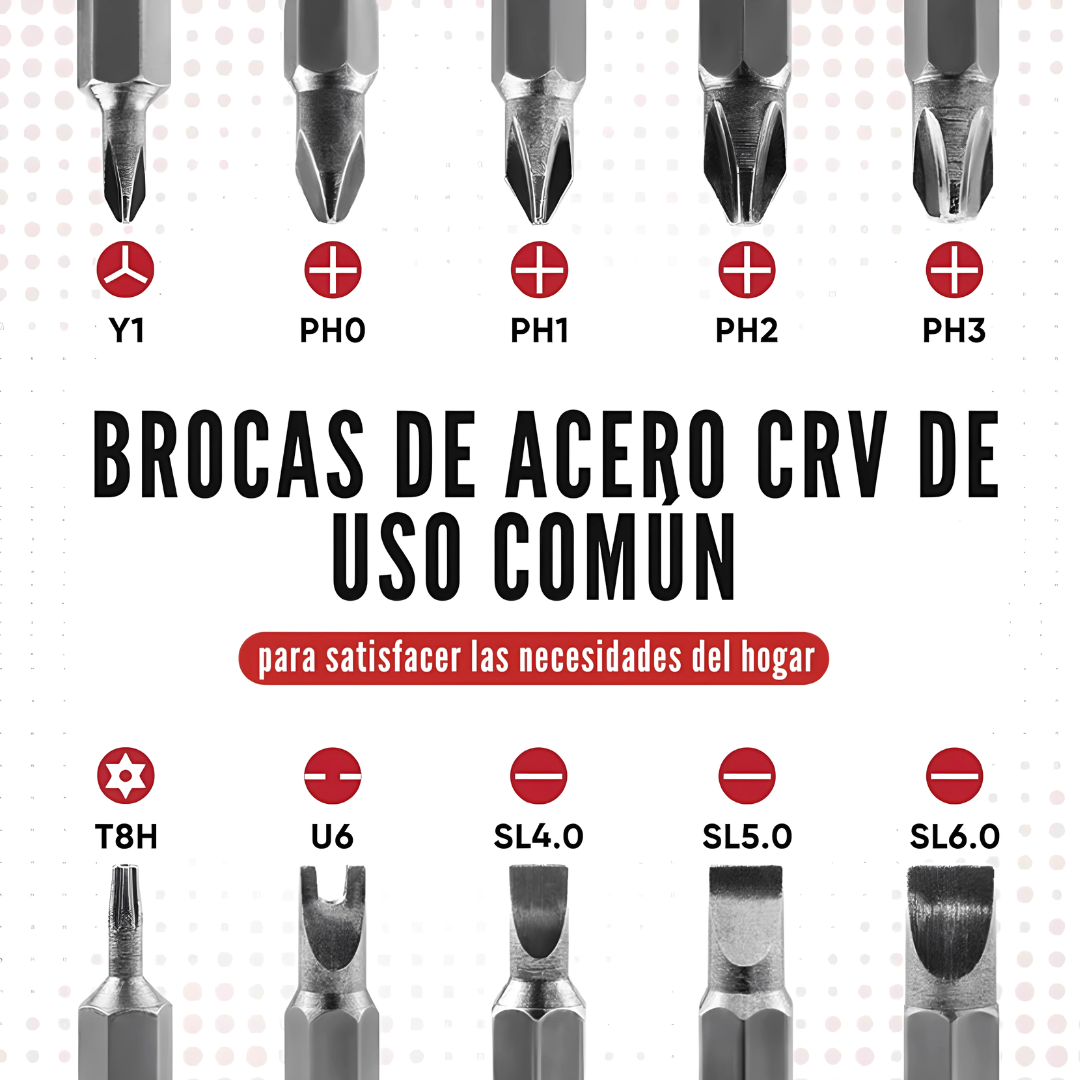 🔧DESTORNILLADOR MULTIFUNCIÓN X-TOOL® (VERSATILIDAD Y PRECISIÓN EN UNA SOLA HERRAMIENTA)⚡