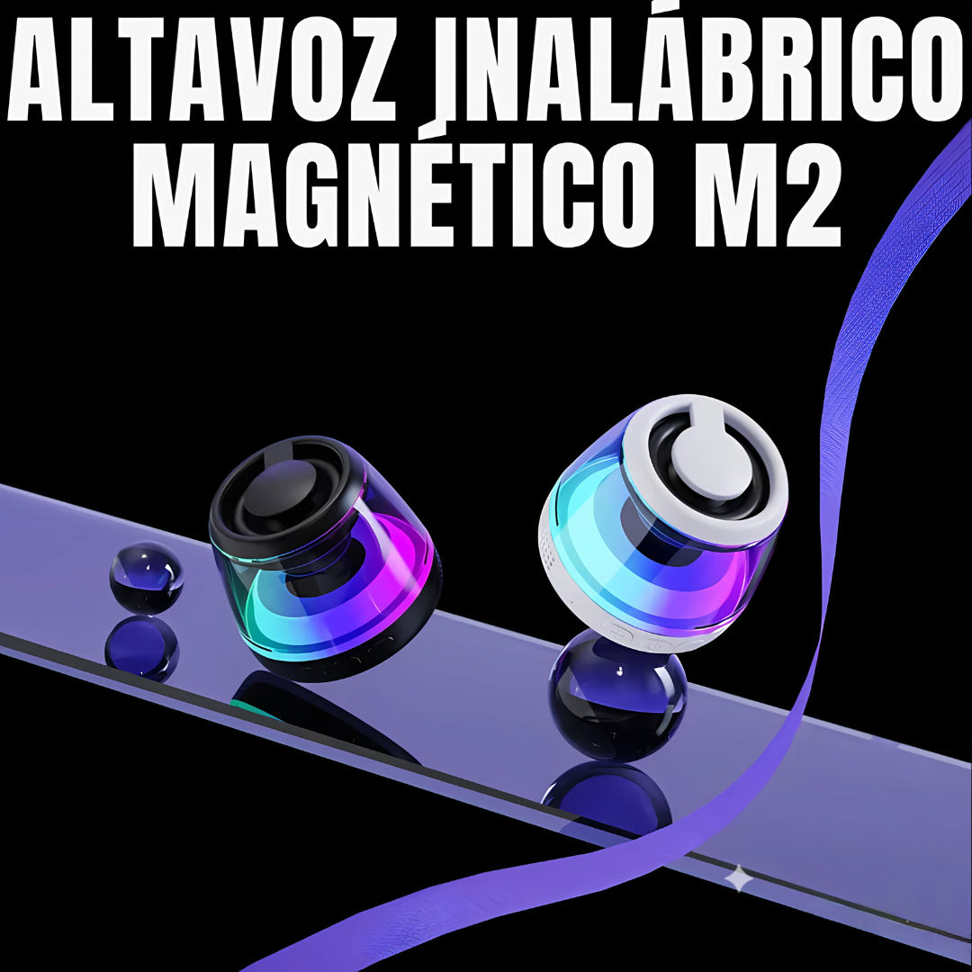 🎵ALTAVOZ BLUETOOTH MAGNÉTICO M2 SOUNDGRIP® (POTENCIA Y SUJECIÓN PERFECTA)🔋