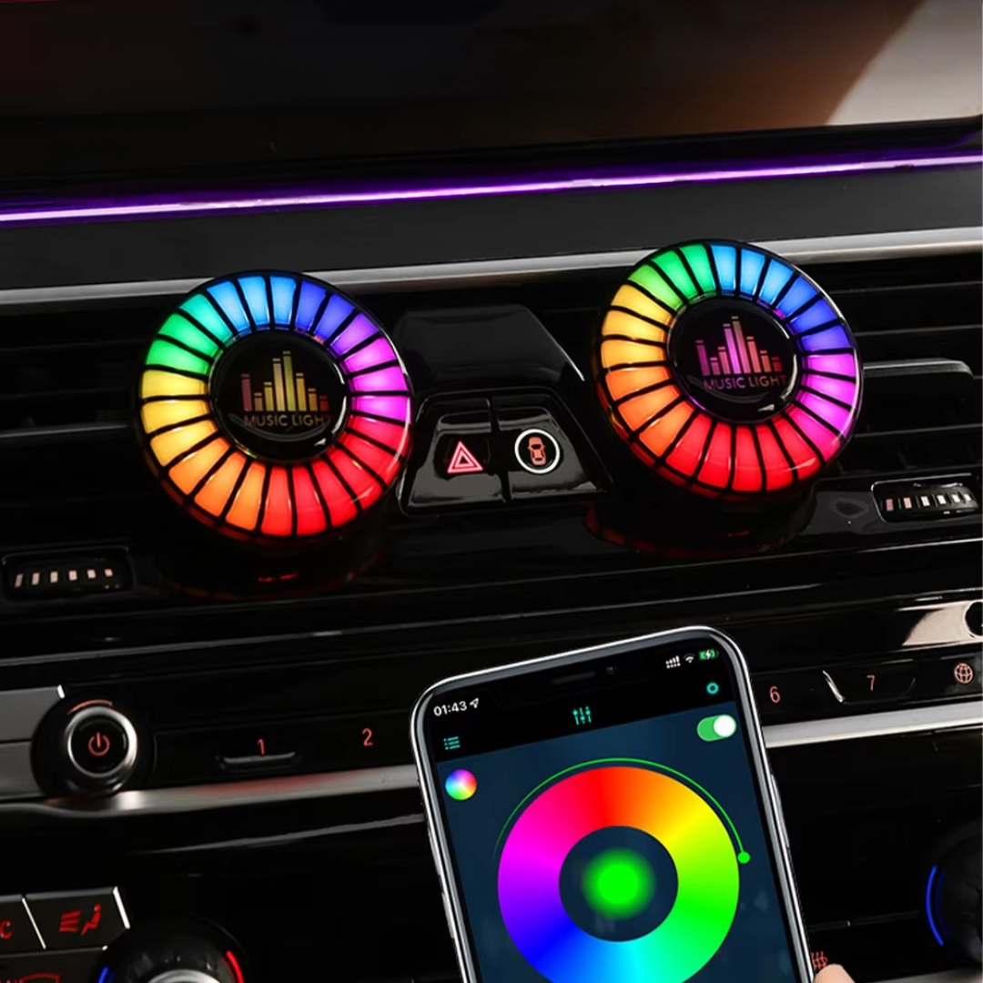 🎶AROMA GLOW® (DIFUSOR DE AROMA CON LUZ RÍTMICA PARA COCHE)🌿