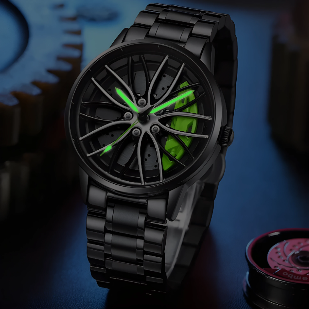 ⌚ RELOJ WHEELCORE® AUTOMÁTICO PARA HOMBRE 🔥 (Estilo de rueda, sin hebilla y diseño moderno con movimiento de cuarzo)