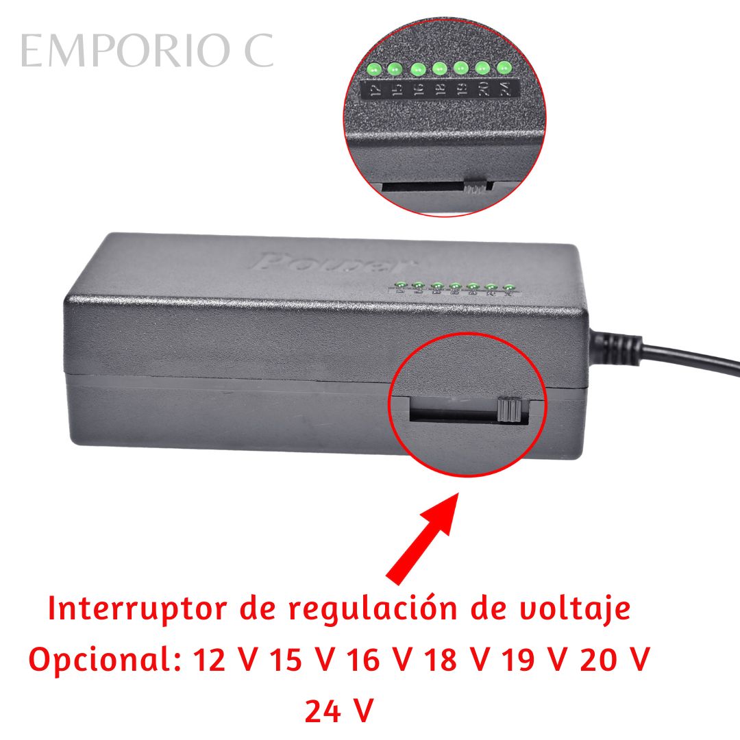 CARGADOR UNIVERSAL PARA LAPTOP