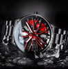 ⌚RELOJ OLEVS WHEEL HUB® (DISEÑO AUTOMOTRIZ, EDICIÓN ROJA)🏎️