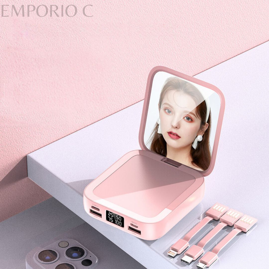 🪞👩POWER BANK CON ESPEJO📱