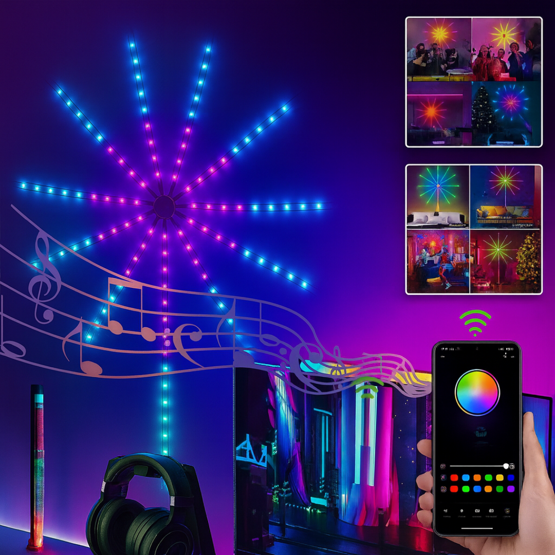 💥PIROTÉCNICOS INTELIGENTES 🎆 (luces sincronizadas con tu música y control por app)🚥
