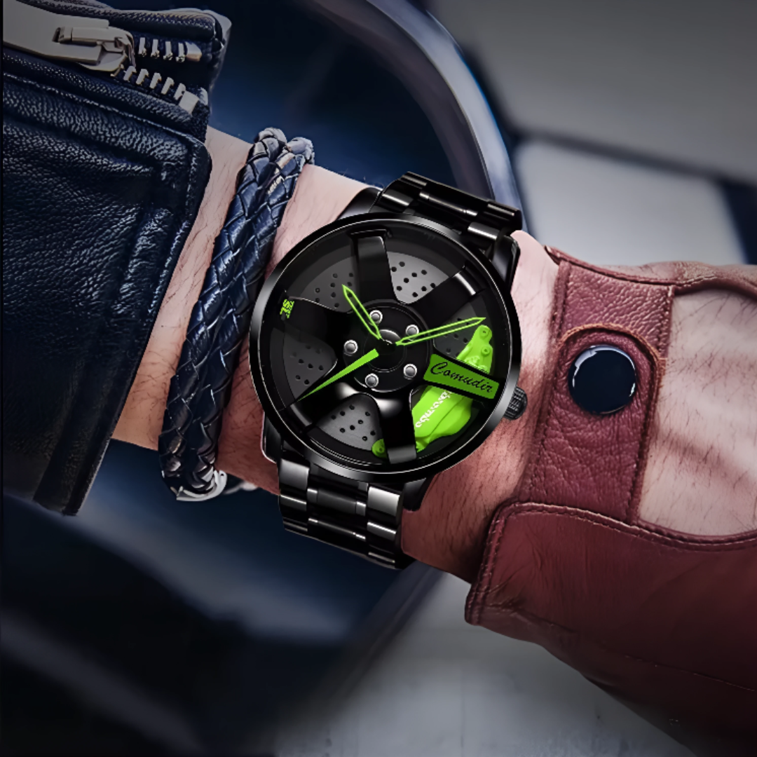 ⌚ RELOJ WHEELCORE® AUTOMÁTICO PARA HOMBRE 🔥 (Estilo de rueda, sin hebilla y diseño moderno con movimiento de cuarzo)