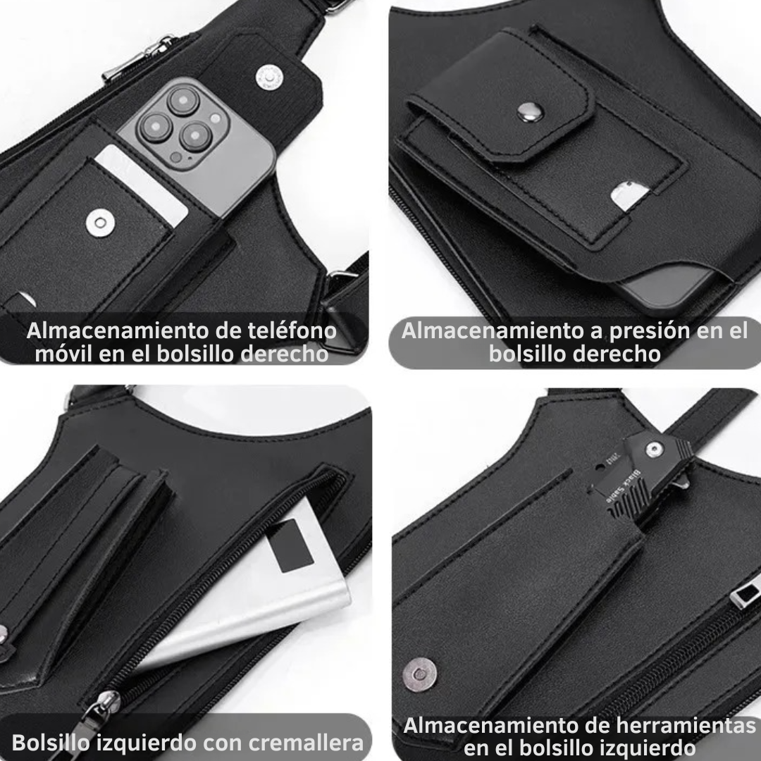 👜MORRAL TÁCTICO ANTIRROBO® PARA AXILA – ESTILO URBANO Y COMODIDAD TOTAL 💼