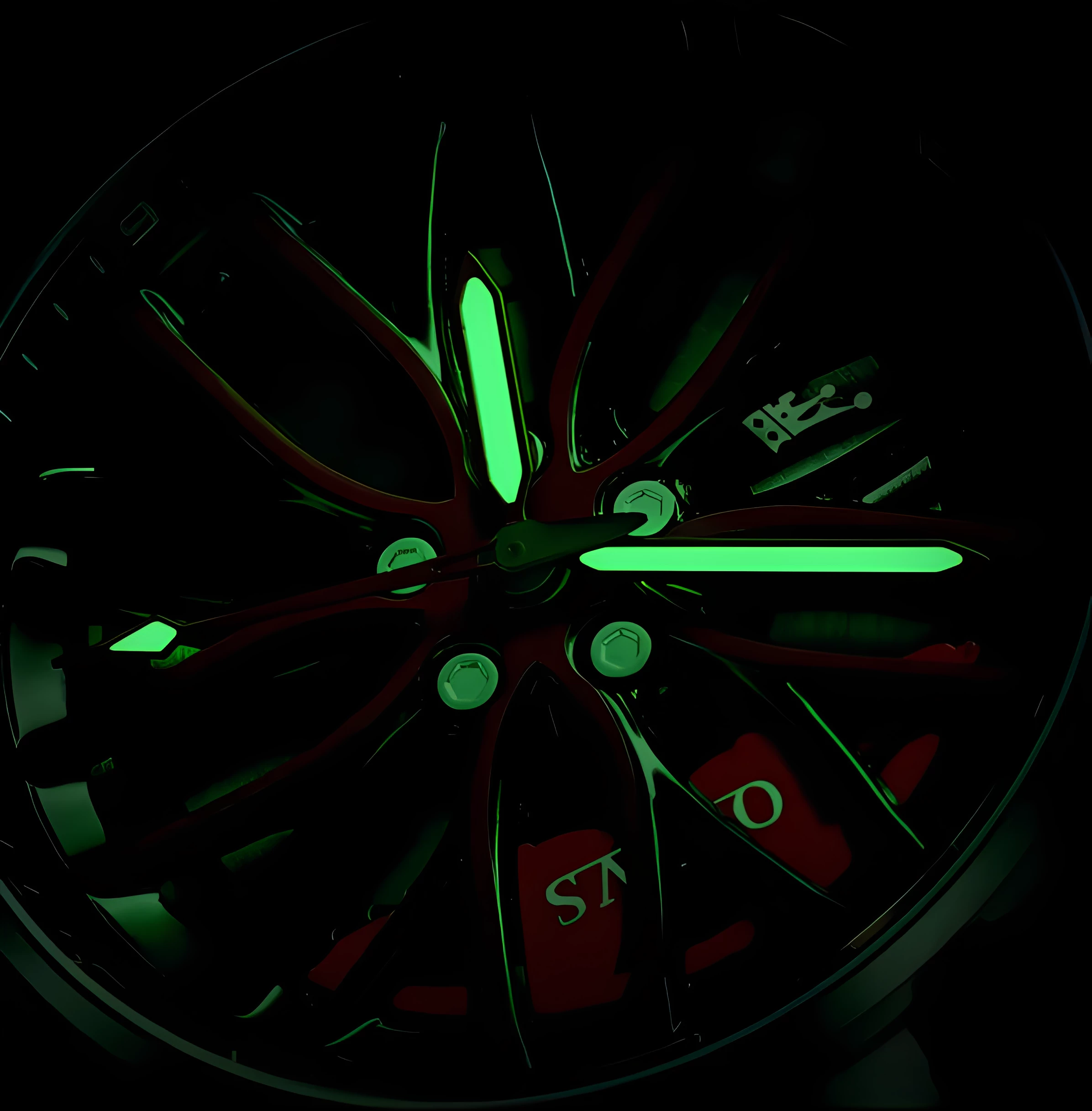 ⌚RELOJ OLEVS WHEEL HUB® (DISEÑO AUTOMOTRIZ, EDICIÓN ROJA)🏎️