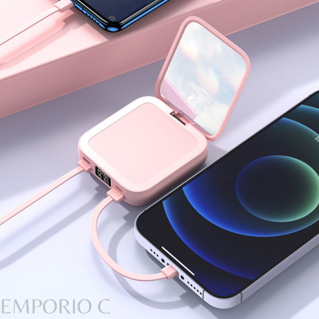 🪞👩POWER BANK CON ESPEJO📱