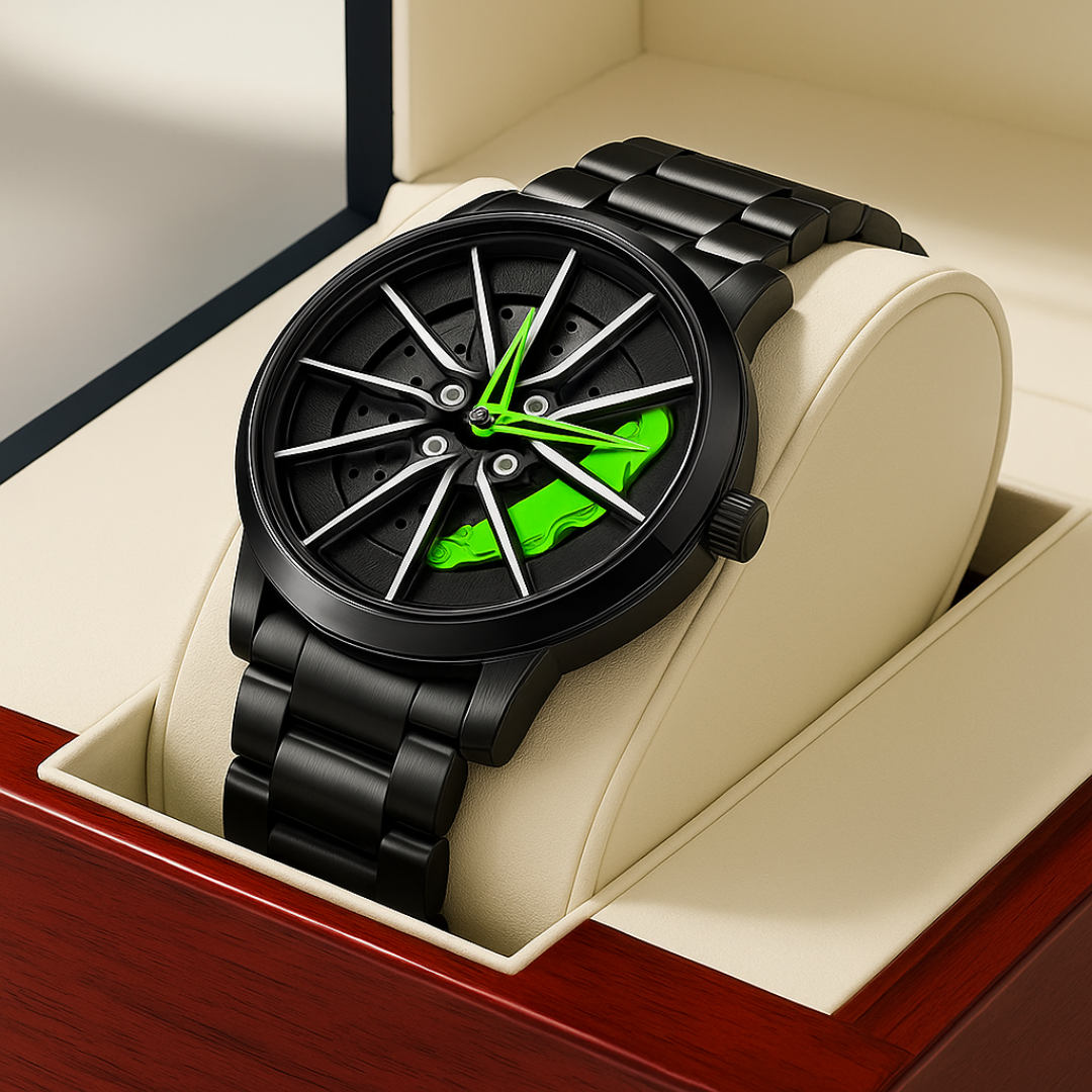⌚ RELOJ WHEELCORE® AUTOMÁTICO PARA HOMBRE 🔥 (Estilo de rueda, sin hebilla y diseño moderno con movimiento de cuarzo)