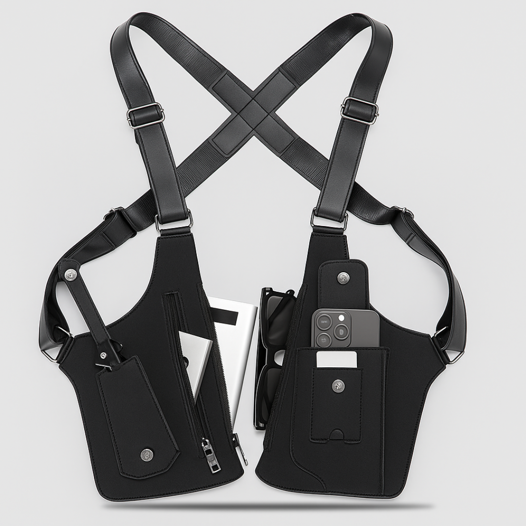 👜MORRAL TÁCTICO ANTIRROBO® PARA AXILA – ESTILO URBANO Y COMODIDAD TOTAL 💼