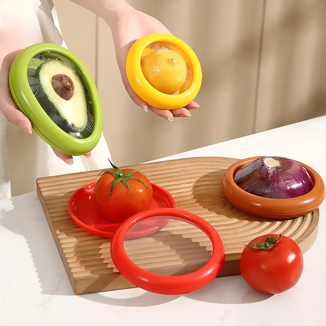 🔒RECIPIENTE FRESH SEAL® (ENVASE HERMÉTICO CON PELÍCULA DE SILICONA PARA FRUTAS Y VERDURAS)🍓